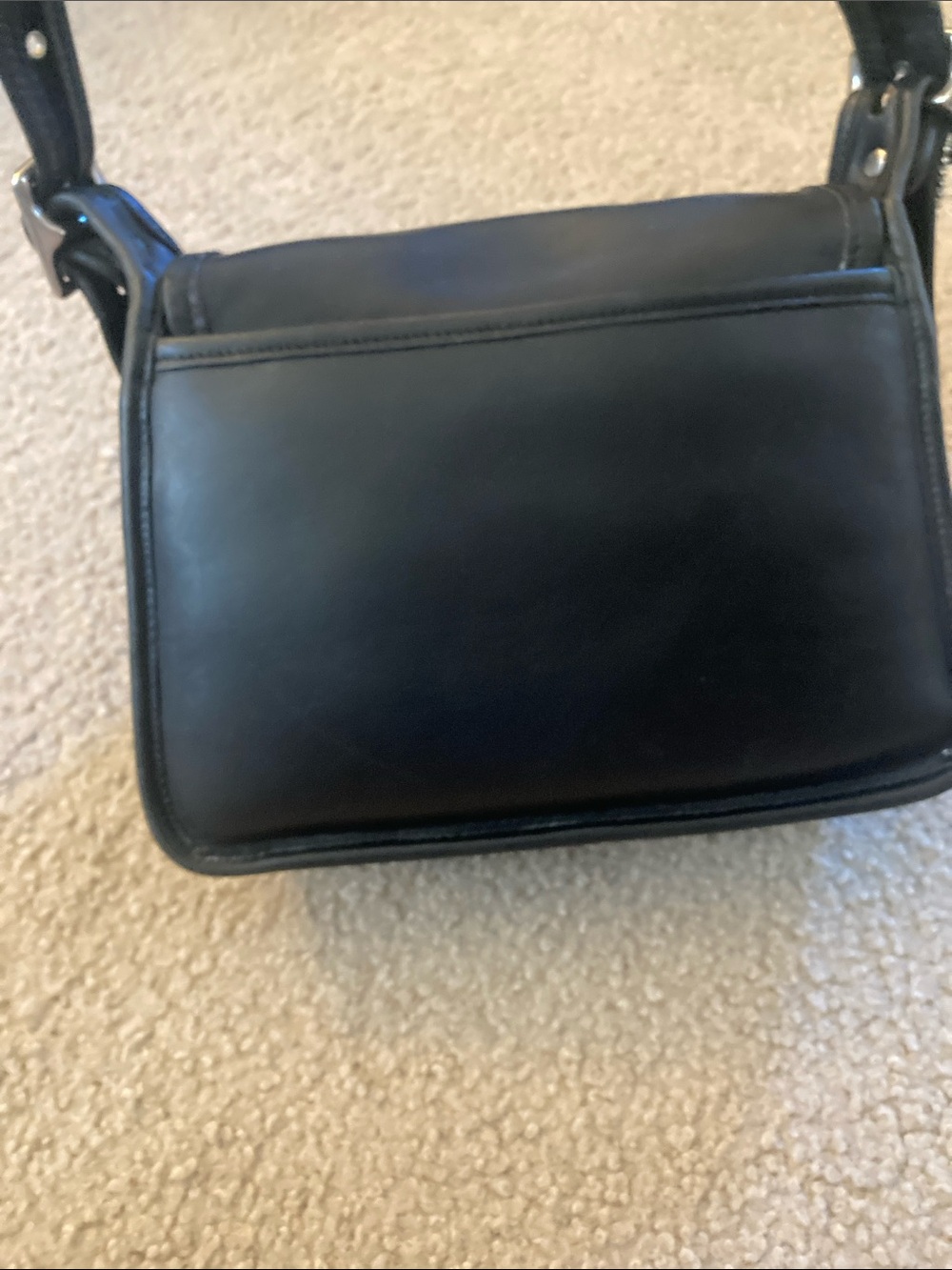 Vintage Coach 9061 Rambler Black Leather Shoulder Bag - Picture 7 of 16